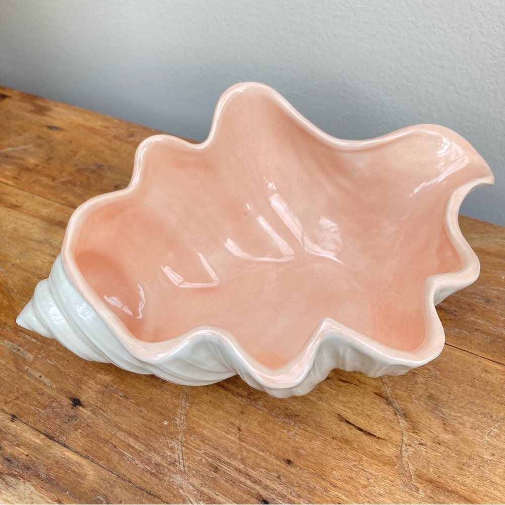 Vintage Ceramic Conch Dish